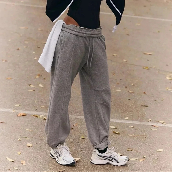 NWT Free People Sprint To The Finish Pants Sweatpants Joggers Baggy FP Movement - Picture 1 of 14